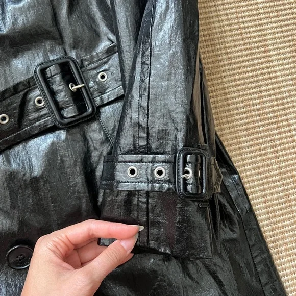 Saint Laurent black oversized trench coat with original dust bag - Picture 8 of 14